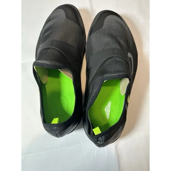 OOFOS OOmg Men's Size 12.5 Low Mesh Slip On Black Comfort Recovery Shoes EUC