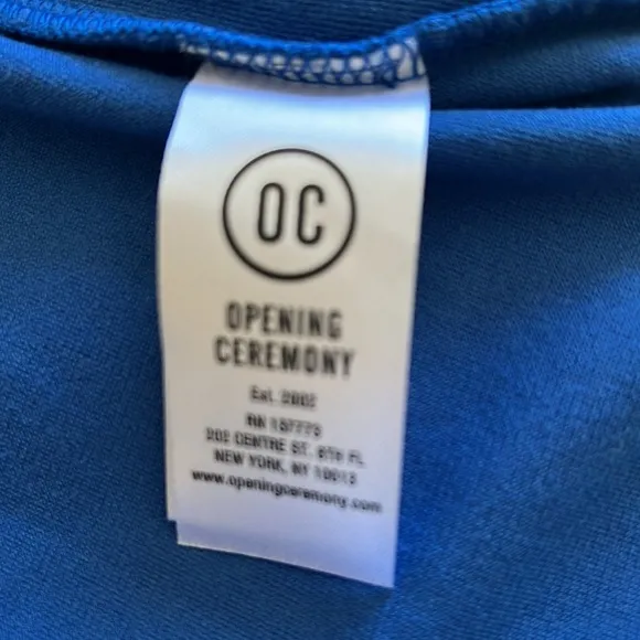 Open Ceremony zipper front dress sz Xs NWT