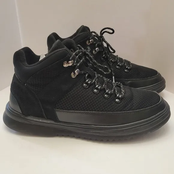 OrthoComfoot Hiking Boots Men's Sz 12 Black Orthopedic Waterproof Walking Shoe