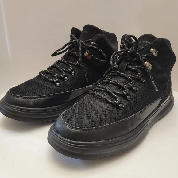 OrthoComfoot Hiking Boots Men's Sz 12 Black Orthopedic Waterproof Walking Shoe