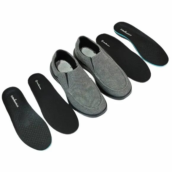 OrthoComfoot Men's Slip On Loafers,Arch Support Extra Cushioning &amp; Pain.…