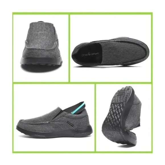OrthoComfoot Men's Slip On Loafers,Arch Support Extra Cushioning &amp; Pain.…