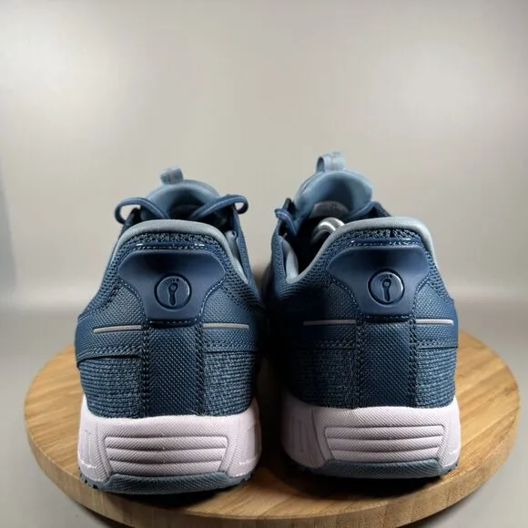 Orthofeet 20014 Yari Shoes Men's 11 4E Wide Blue Orthopedic Lace Up Sneakers NEW