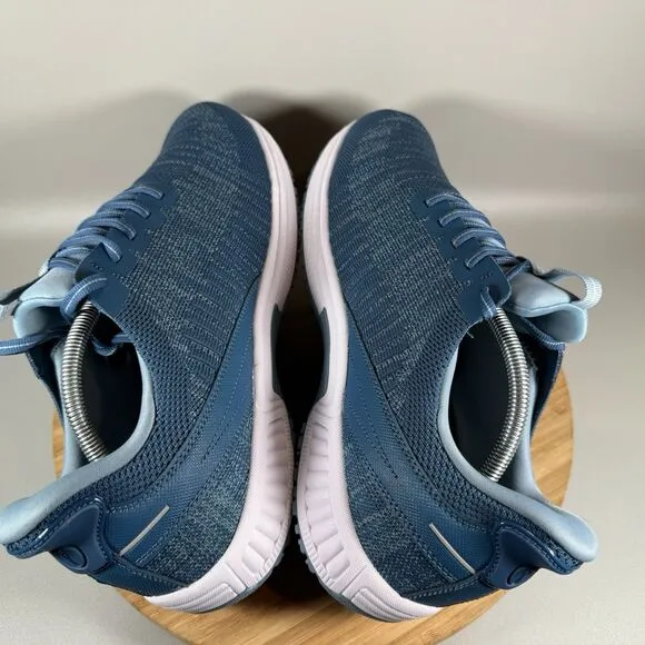 Orthofeet 20014 Yari Shoes Men's 11 4E Wide Blue Orthopedic Lace Up Sneakers NEW