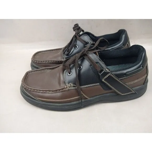 Orthofeet 422 Baton Rouge Men's Brown Black Comfort Shoes Size 12 D