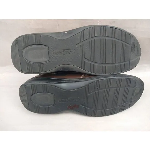 Orthofeet 422 Baton Rouge Men's Brown Black Comfort Shoes Size 12 D