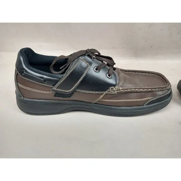 Orthofeet 422 Baton Rouge Men's Brown Black Comfort Shoes Size 12 D