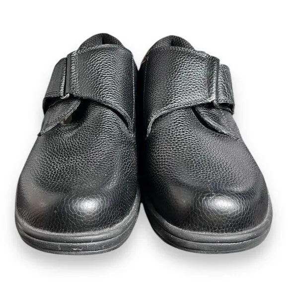 Orthofeet 510 Black Leather Orthopedic Pain Relief Shoes Men’s Size 10 Medium