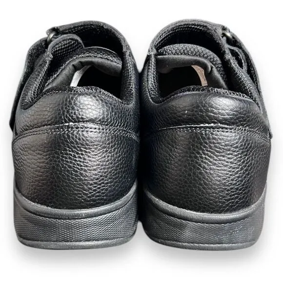 Orthofeet 510 Black Leather Orthopedic Pain Relief Shoes Men’s Size 10 Medium