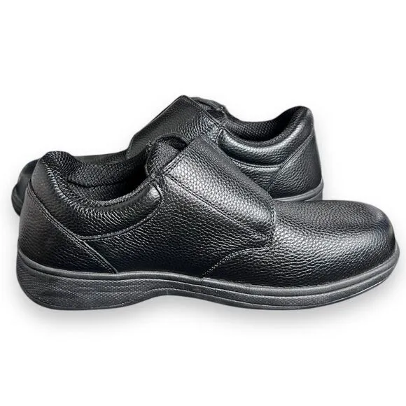 Orthofeet 510 Black Leather Orthopedic Pain Relief Shoes Men’s Size 10 Medium