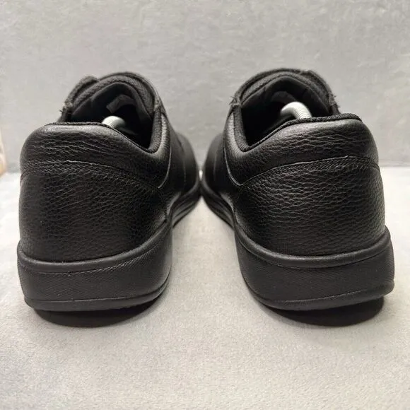 OrthoFeet 510 Broadway Mens Size 11.5 (2E) Shoes Black Leather Orthopedic Arch