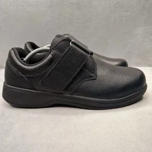 OrthoFeet 510 Broadway Mens Size 11.5 (2E) Shoes Black Leather Orthopedic Arch