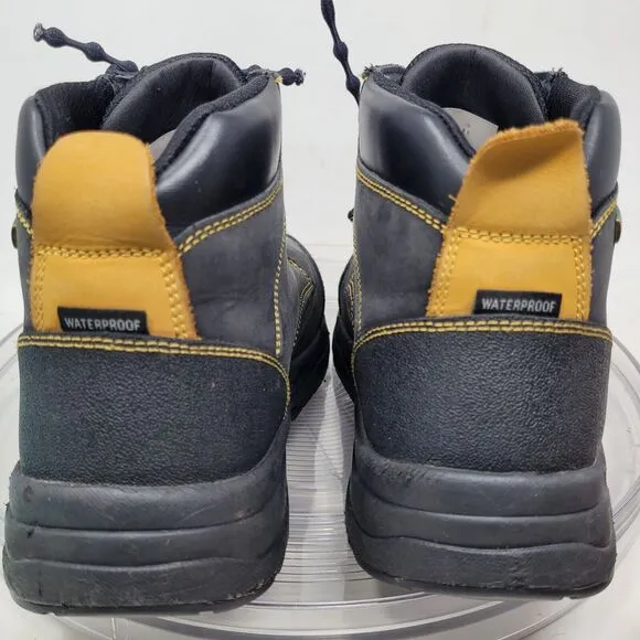 Orthofeet 681 Granite Composite Toe Work Boots Mens Sz 8.5 Black Safety Shoe 98%