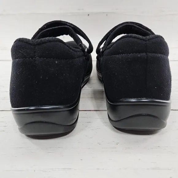 Orthofeet 827 Springfield Womens 7B Black Orthopedic Mary Jane Comfort Shoes