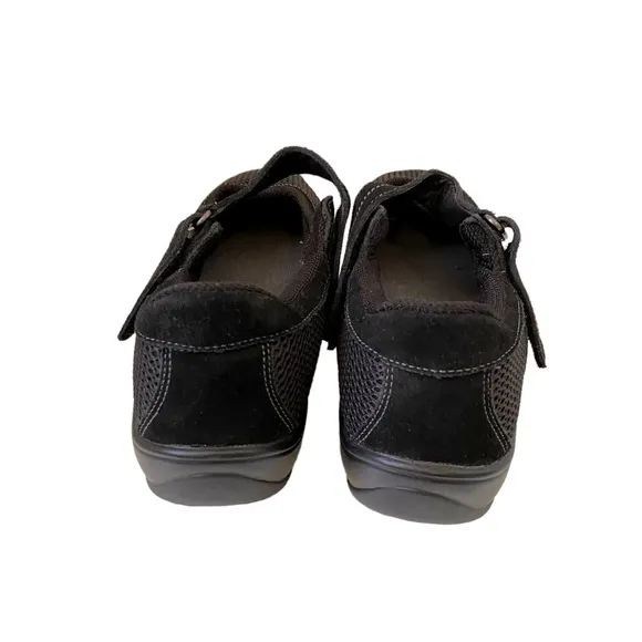 ORTHOFEET 851 Mary Jane Leather Shoes Gel Breathable Mesh Comfort 11 XWide 2E