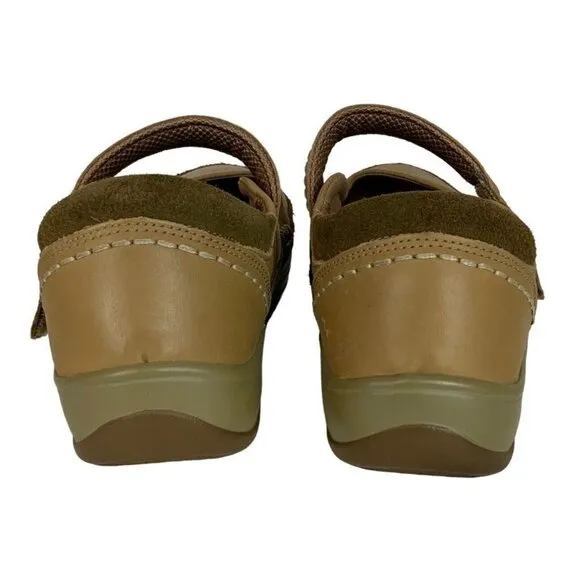Orthofeet Athens Womens Sz 9 EE Extra Wide Mary Jane Orthopedic Shoes Brown 869