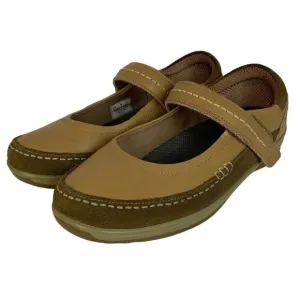 Orthofeet Athens Womens Sz 9 EE Extra Wide Mary Jane Orthopedic Shoes Brown 869
