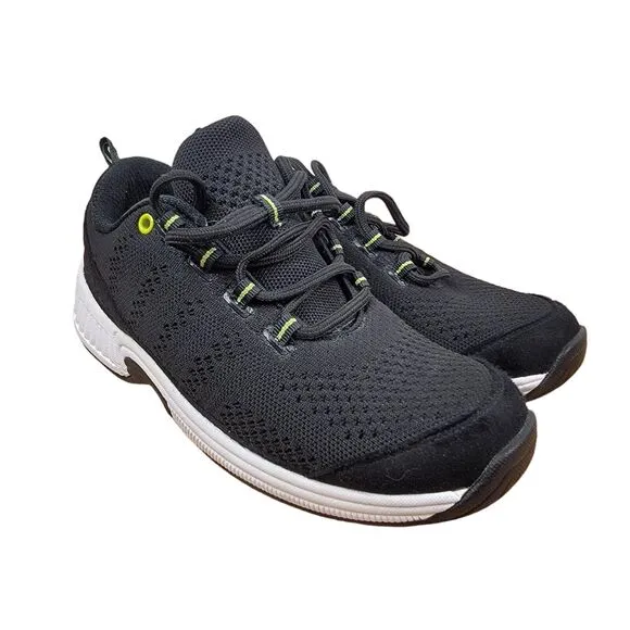 Orthofeet Biofit 981 Womens Size 9 Wide Black Orthopedic Diabetic Shoes Sneakers