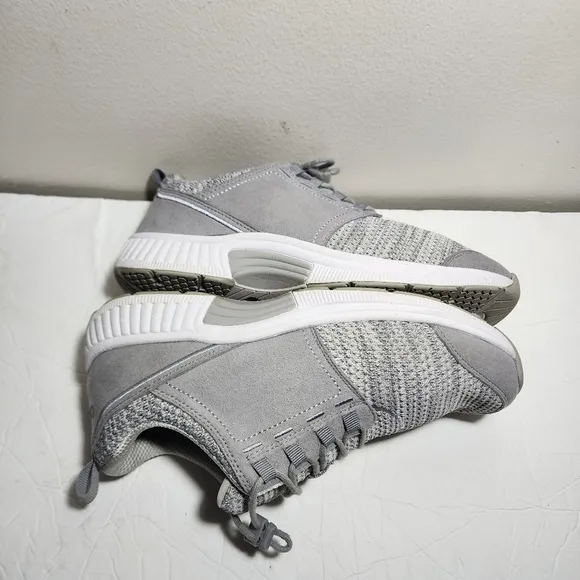 Orthofeet Francis Gray Knit Sneakers Orthopedic No Tie Shoes US Womens SZ 9 D