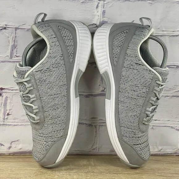 Orthofeet Lava Orthopedic Comfort Shoes Men's 9.5 X-Wide Gray Knit Sneakers 613