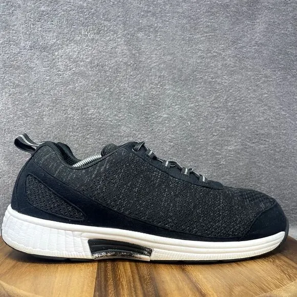 Orthofeet Lava Stretch Men's 13 4E EXTRA WIDE Black 619 Orthopedic Shoe Sneaker