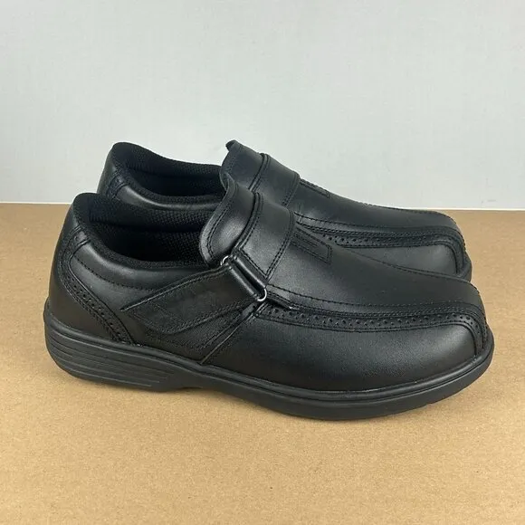 Orthofeet Lincoln Center Orthopedic Comfort Shoes Mens 10.5 Black Extra Wide