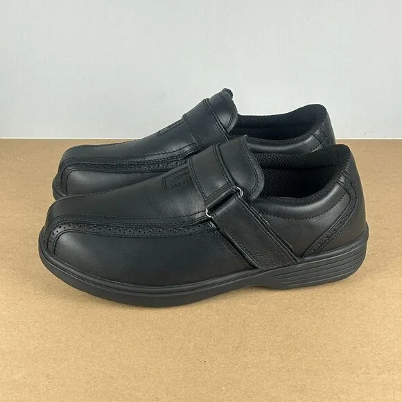 Orthofeet Lincoln Center Orthopedic Comfort Shoes Mens 10.5 Black Extra Wide