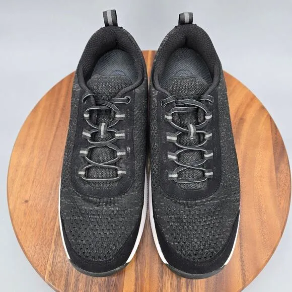 Orthofeet Shoes Men's 11 D Black Lava Walking Orthopedic Athletic Sneakers