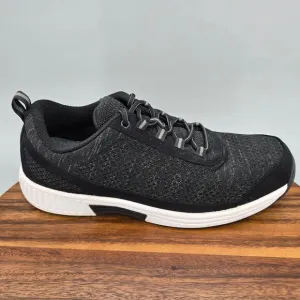 Orthofeet Shoes Men's 11 D Black Lava Walking Orthopedic Athletic Sneakers