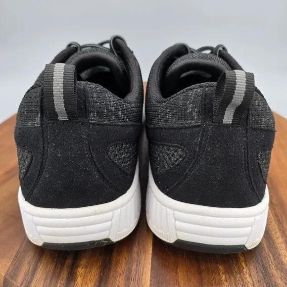 Orthofeet Shoes Men's 11 D Black Lava Walking Orthopedic Athletic Sneakers
