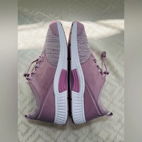 Orthofeet Shoes Womens 10.5 Wide Sneakers Walking Orthopedic Comfy Knit Rose