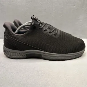 OrthoFeet Yari Mens Size 10 (2E) Wide Shoes Black Orthopedic Slip Resistant