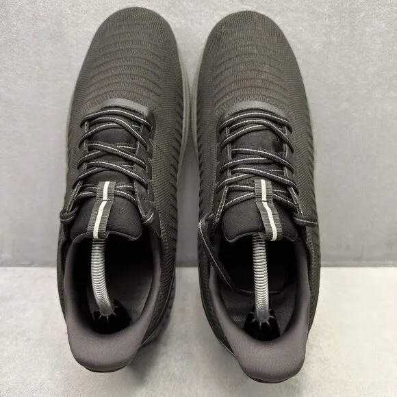 OrthoFeet Yari Mens Size 10 (2E) Wide Shoes Black Orthopedic Slip Resistant