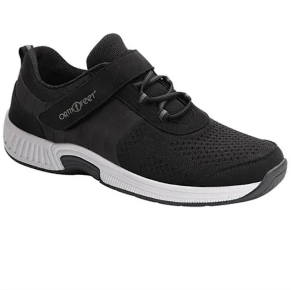 OrthoFeet 831 Joelle Womens Size 9.5 Black Comfort Orthopedic Shoes Sneakers