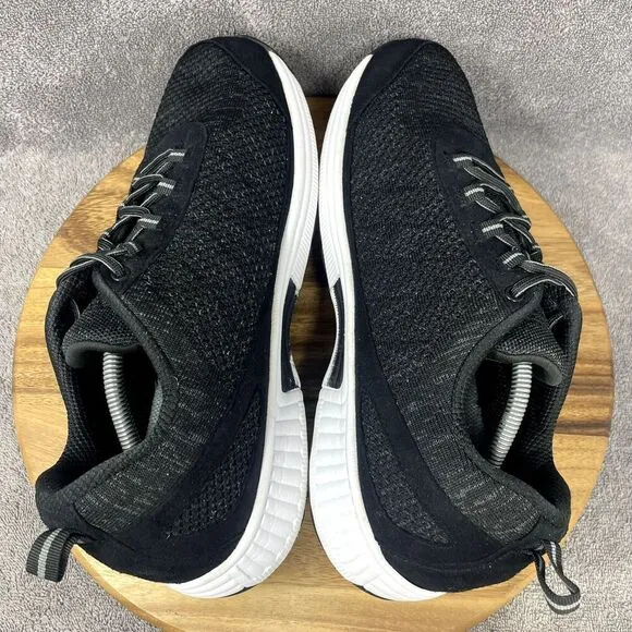 Orthofeet Lava Stretch Men's 13 4E EXTRA WIDE Black 619 Orthopedic Shoe Sneaker