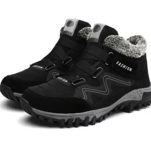 Orthofit Men's Black Hiking Shoes