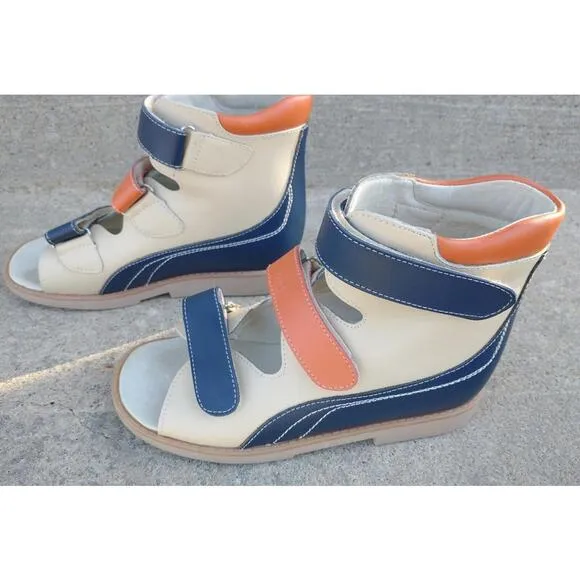 Ortizzi Orthopedic Unisex Kids Sandals  Children High Top Shoes 3 Boys 4.5 Girls