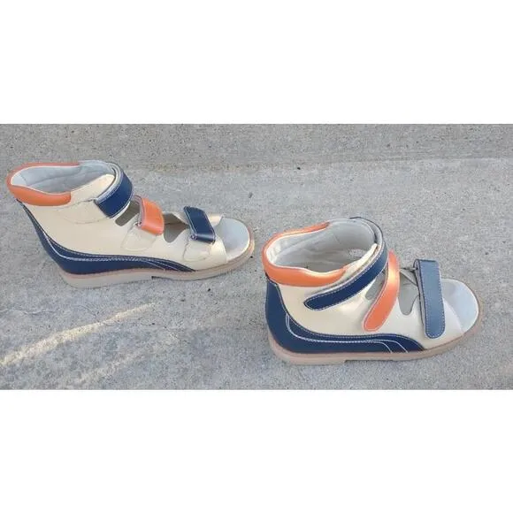 Ortizzi Orthopedic Unisex Kids Sandals  Children High Top Shoes 3 Boys 4.5 Girls