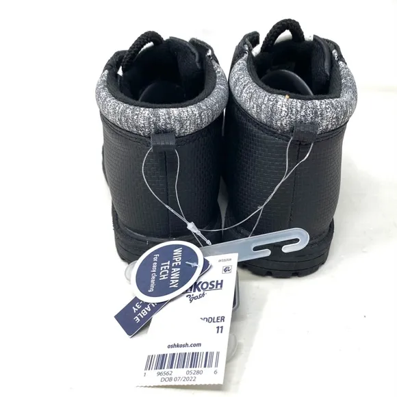 OshKosh Shoes Toddler Ramon Fashion Boots Black High Man-Made Materials OF22L01H