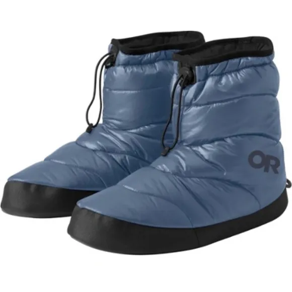Outdoor Research Women's 10-11 Tundra Aerogel Booties NWT Blue Camp Slippers