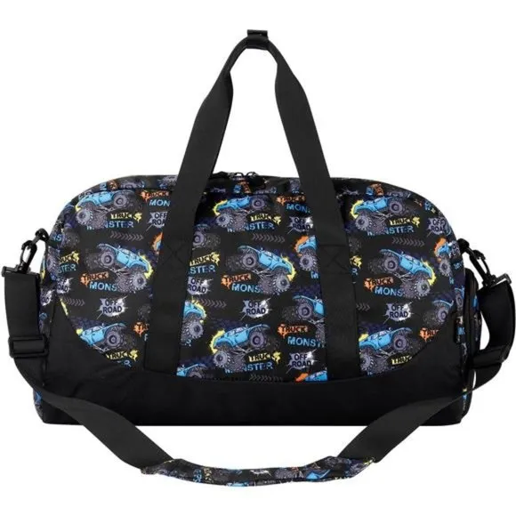 OVERNIGHT Bags for Kids Duffel Bags Monstar Truck-Black