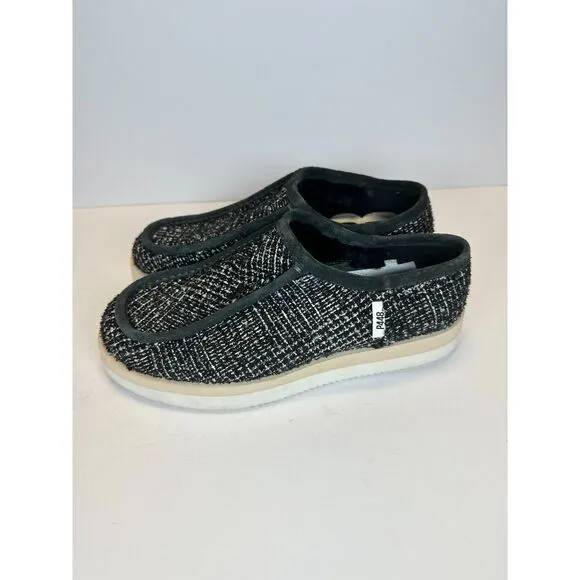 P448 Women’s Bubble Shaka Size 8.5 Black Gray Slip On Shoes Vibram Soles EUC