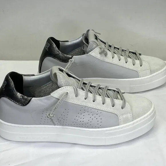 P448 Women’s Thea Platform Sneakers Roccia Gray Size 9 Lace-Up Round Toe –