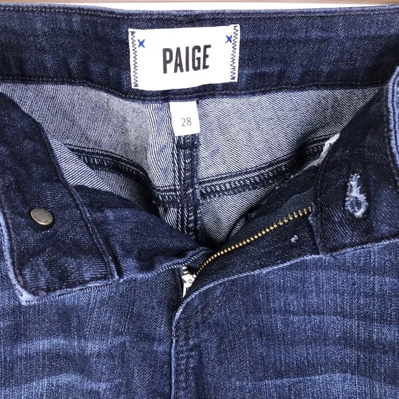 Paige Kylie Crop Selvedge Womens Jeans 28