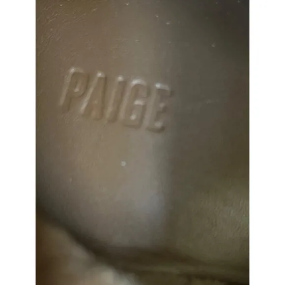 PAIGE Women's Ansley Mid-Calf truffle suede Boots Size 10