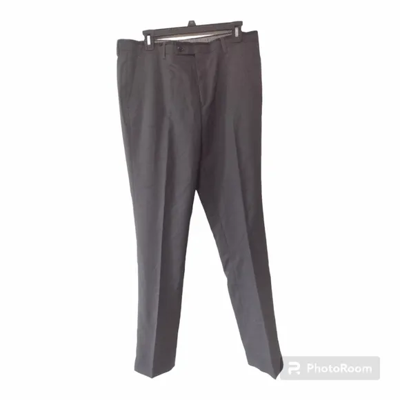 Paisley &amp; Gray Downing PKT Trim Slim Fit Men's Dress Pants Charcoal Knit Pants