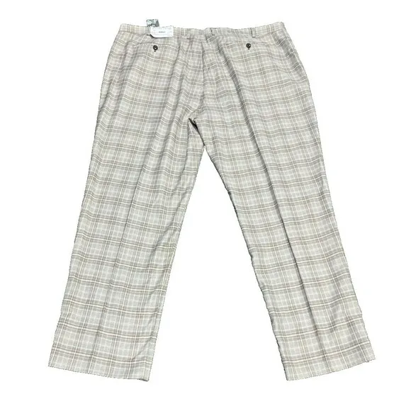 Paisley &amp; Gray Slim Fit Downing Brown Plaid  Checkered 44 x 32 New