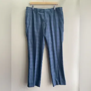 Paisley Gray Men Blue Slim Fit Dress Pants Size 34x32