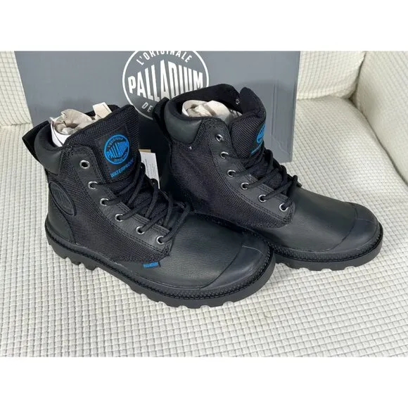 Palladium Pampa Sport Cuff Boot, Black, Waterproof, Men's 4, Women's 5.5, NWB