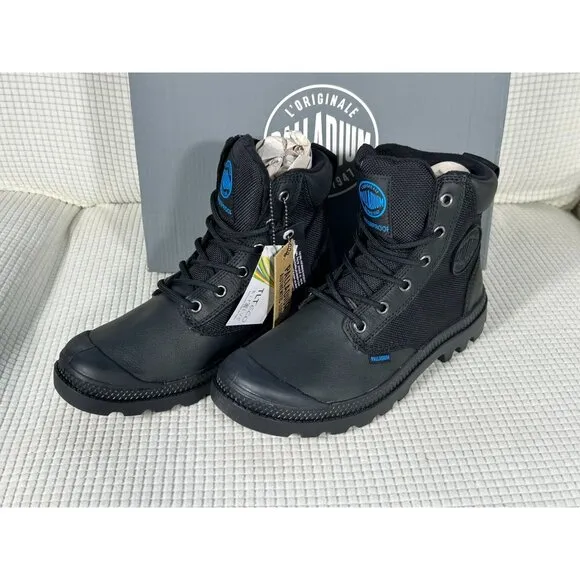 Palladium Pampa Sport Cuff Boot, Black, Waterproof, Men's 4, Women's 5.5, NWB